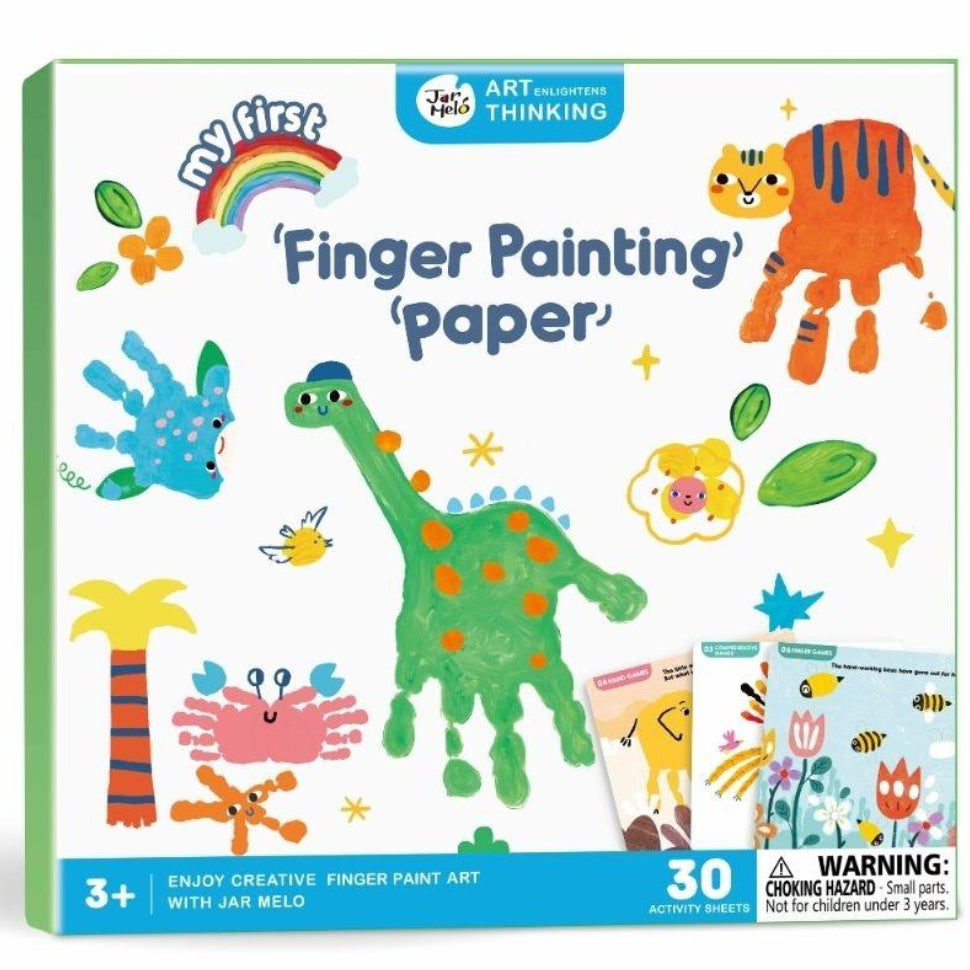 Libro creativo para pintura de dedos