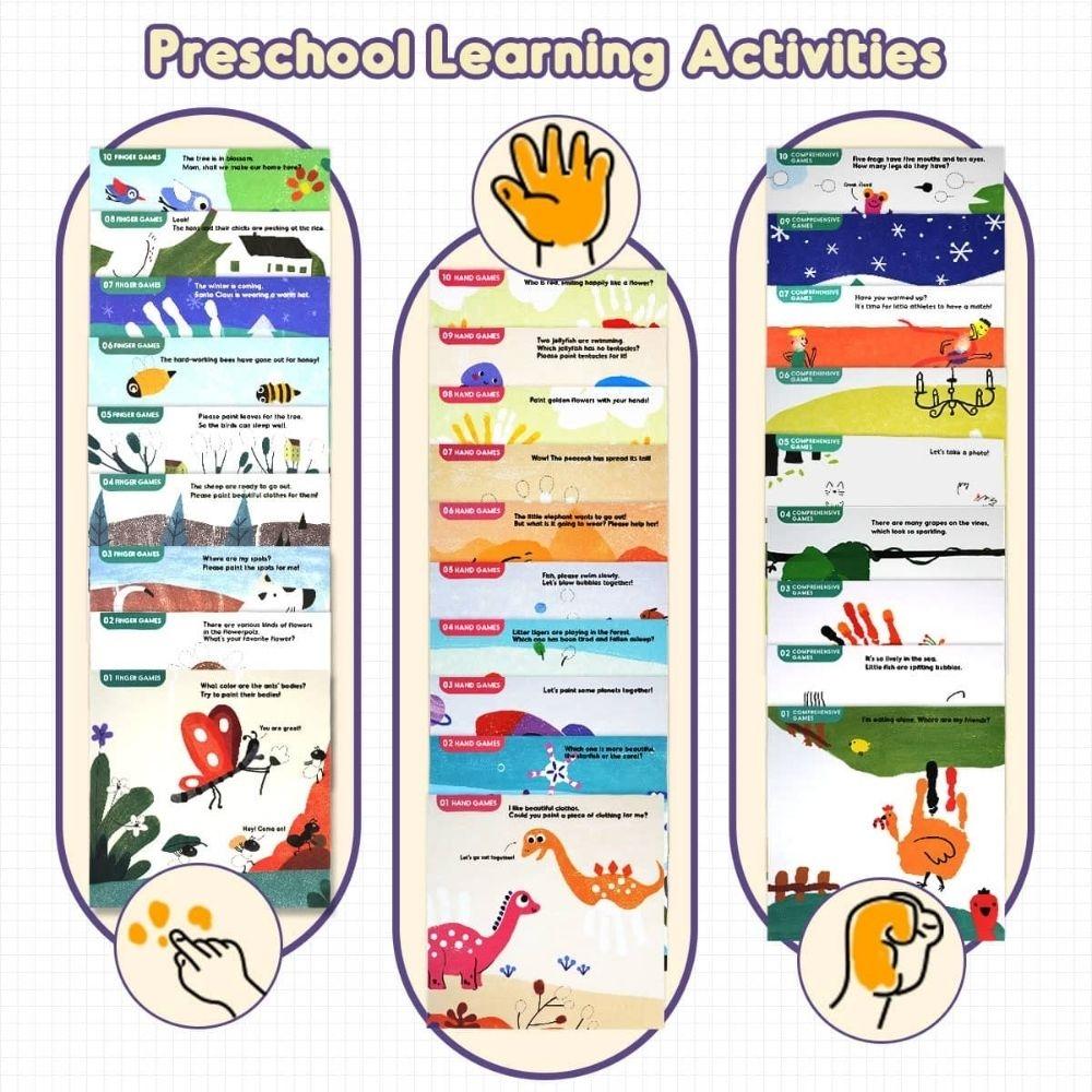 Libro creativo para pintura de dedos