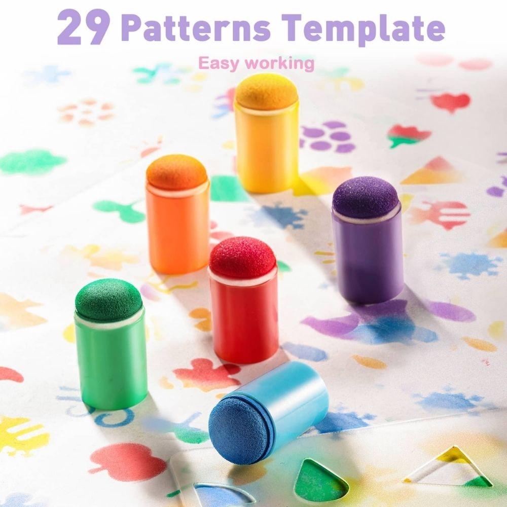 Libro creativo ¡pinta con los dedos! FINGERTIP STAMP FUN