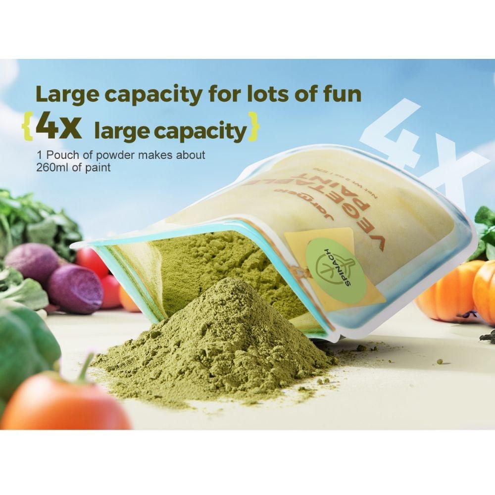 Pintura de dedos vegetal en polvo: 6 colores