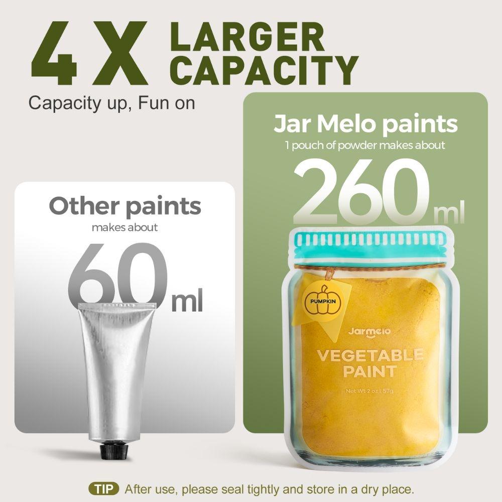 Pintura de dedos vegetal en polvo: 6 colores