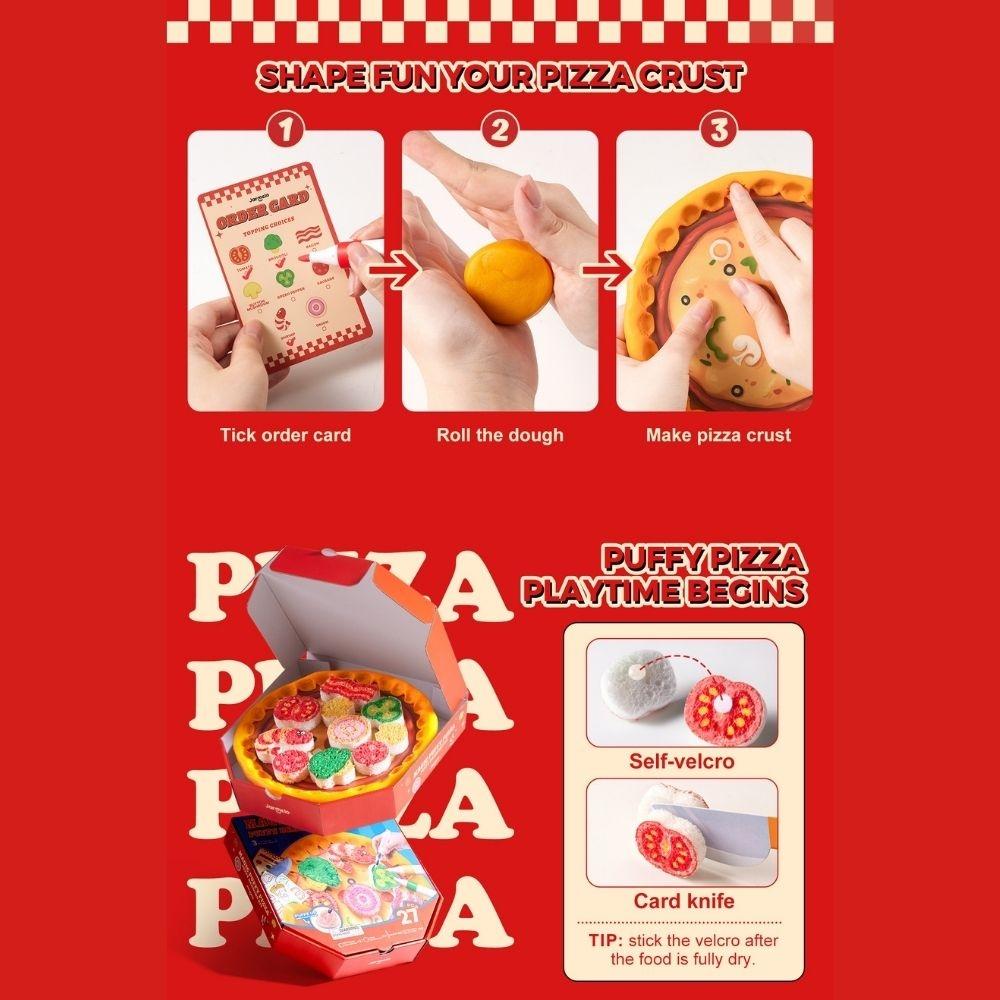 Crea tu pizza con papel esponja