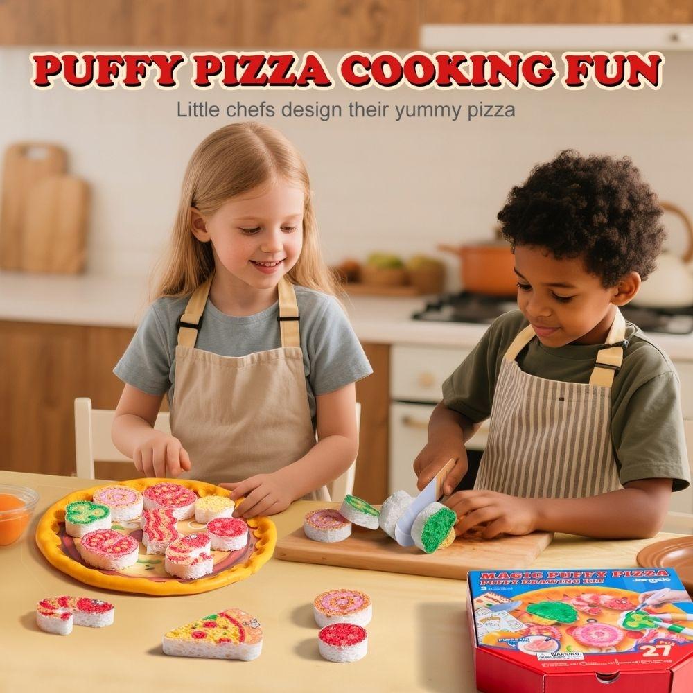 Crea tu pizza con papel esponja