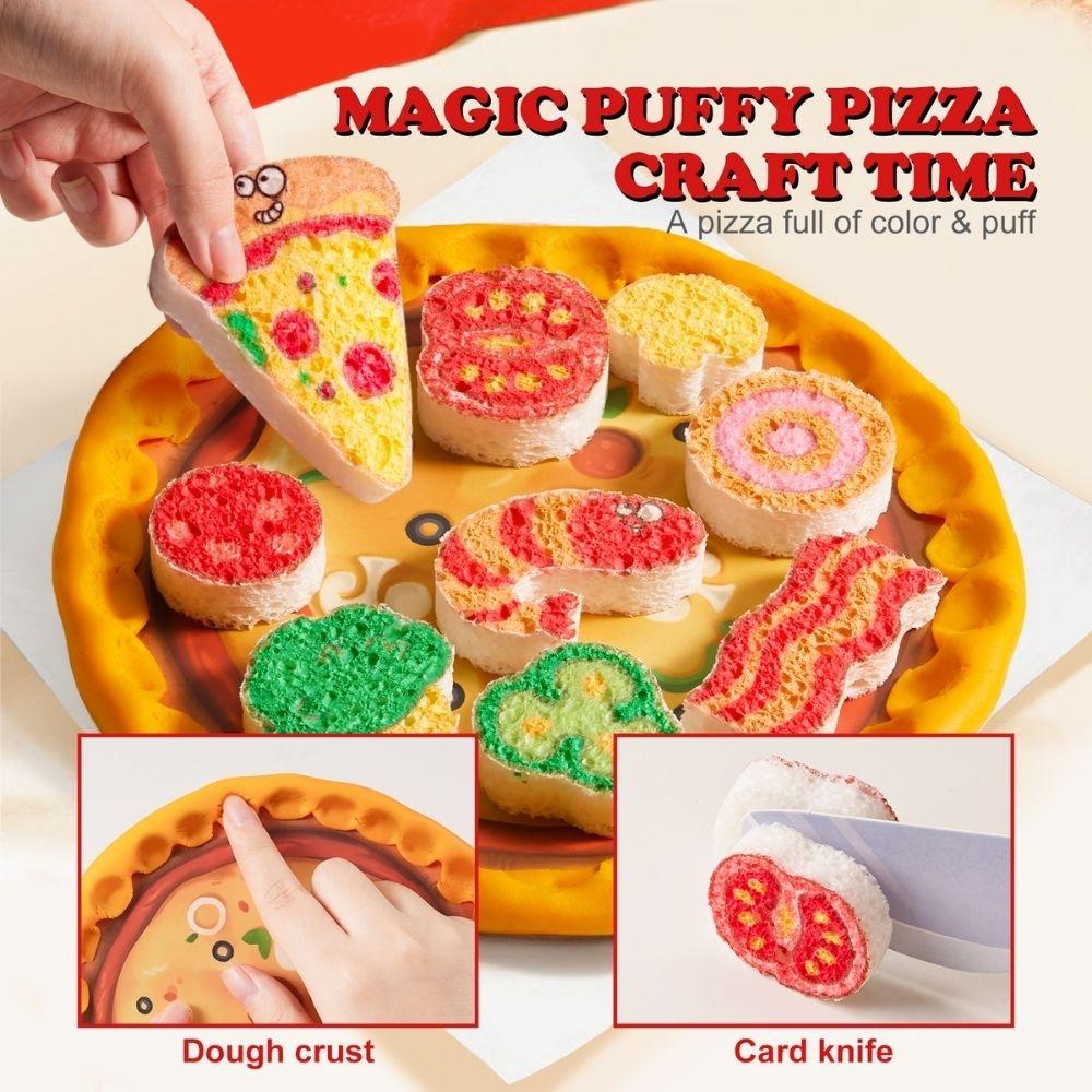 Crea tu pizza con papel esponja
