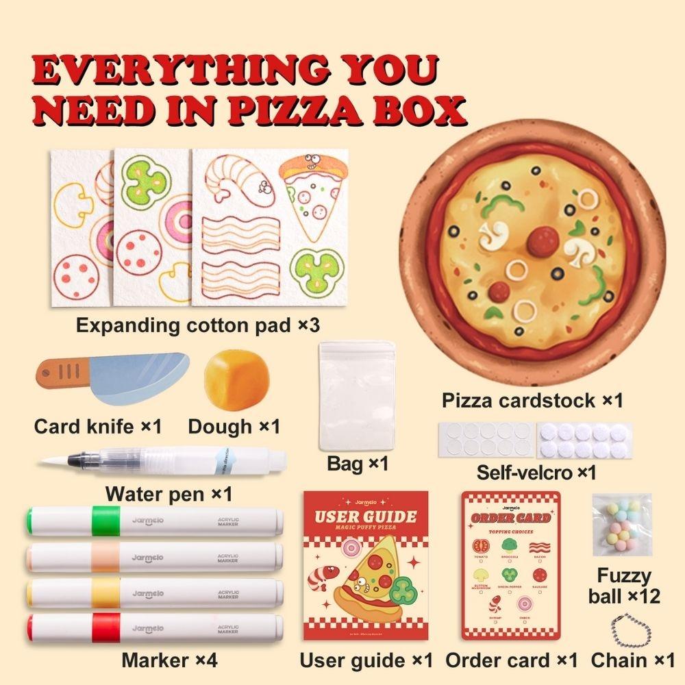 Crea tu pizza con papel esponja