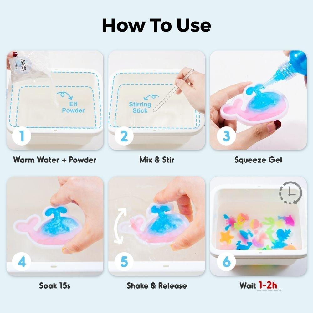 Crea tus figuritas de gel 3D en agua