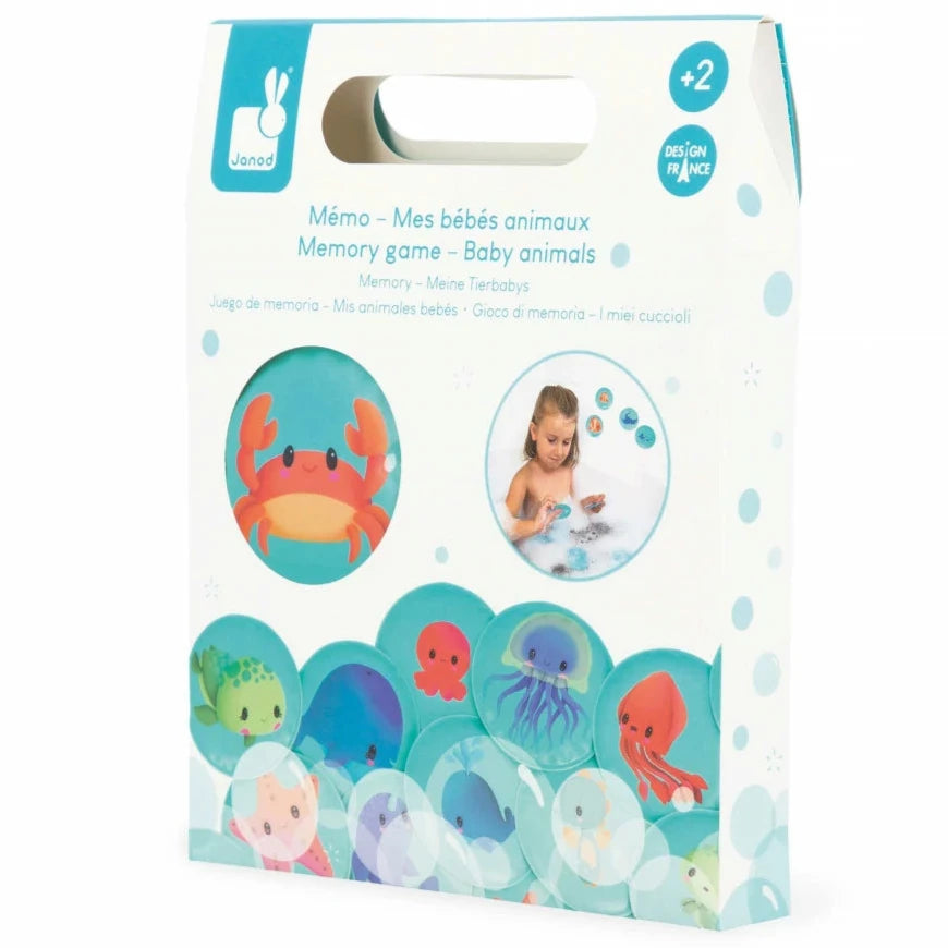 Juego de memoria para baño: 24 cartas
