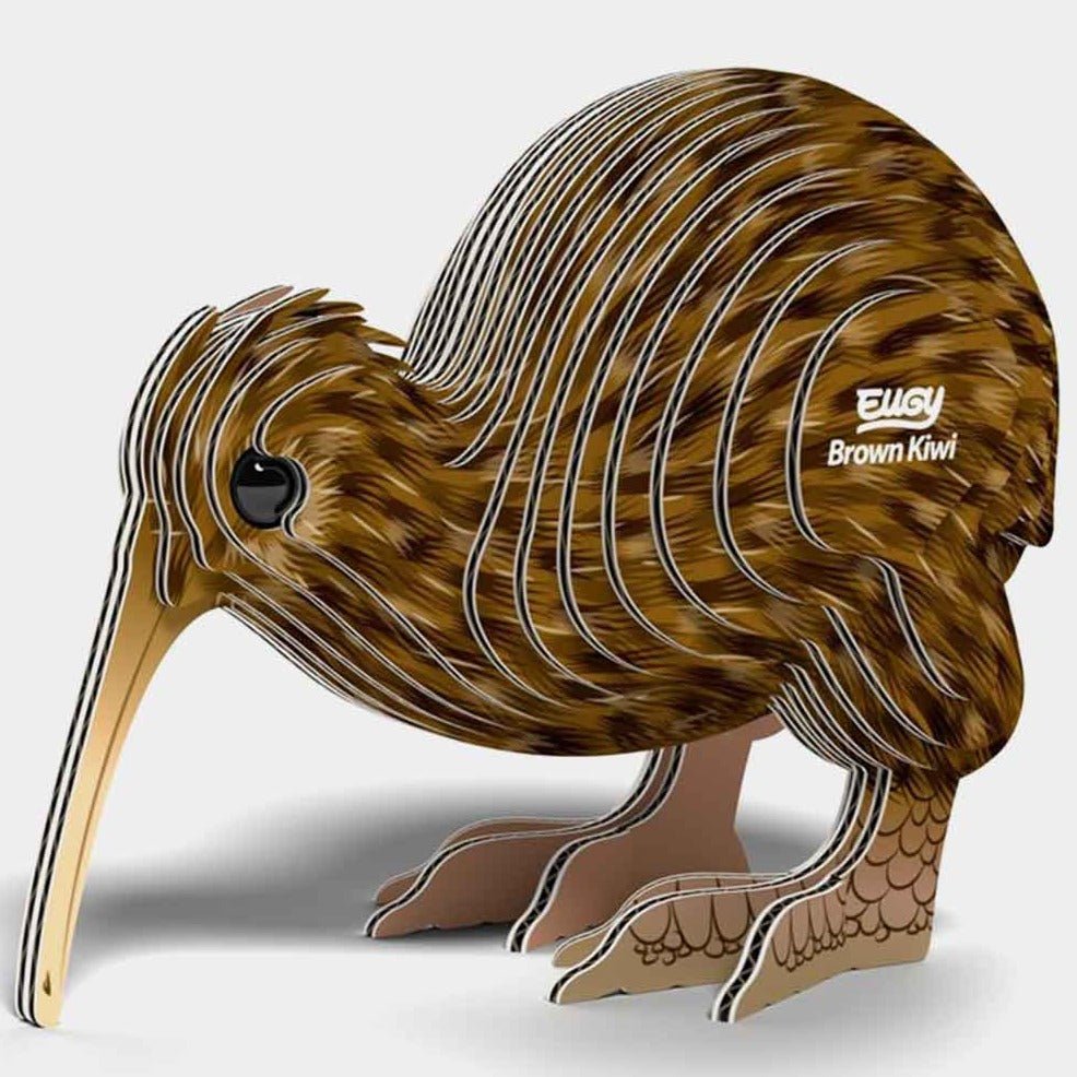 Kit MiniPuzzle 3D DodoLand · Brown Kiwi - La Chata Merengüela