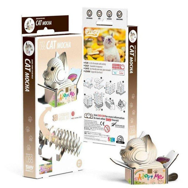 Kit MiniPuzzle 3D DodoLand · Mi Gato Mocha - La Chata Merengüela