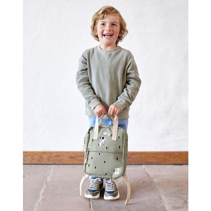 Mini Mochila Lässig · Happy Prints Olive - La Chata Merengüela