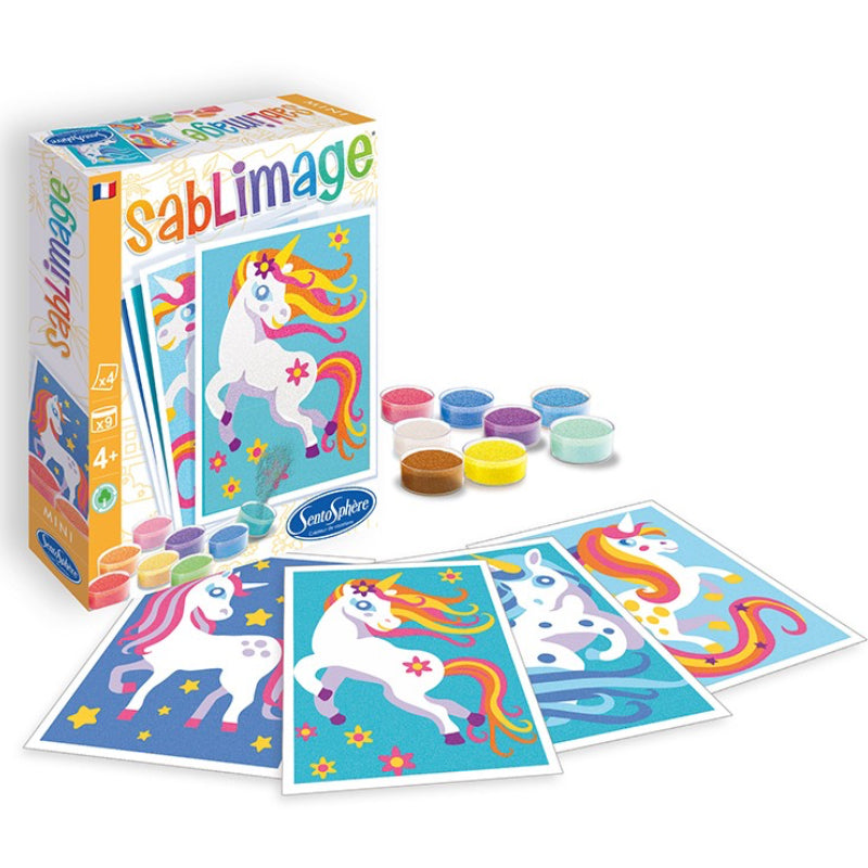 Arena de colores MINI SABLIMAGE · unicornios
