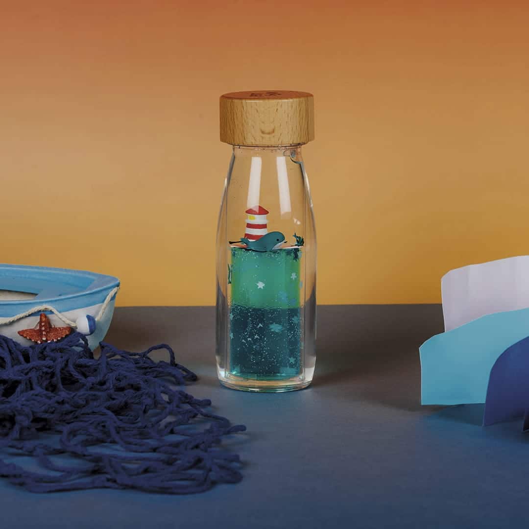 Botella sensorial de movimiento · whale calm