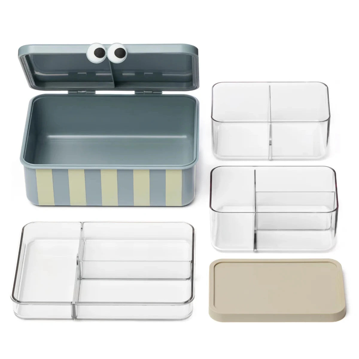 Caja de almuerzo con bandejas extraíbles NOUI NOUI · blue