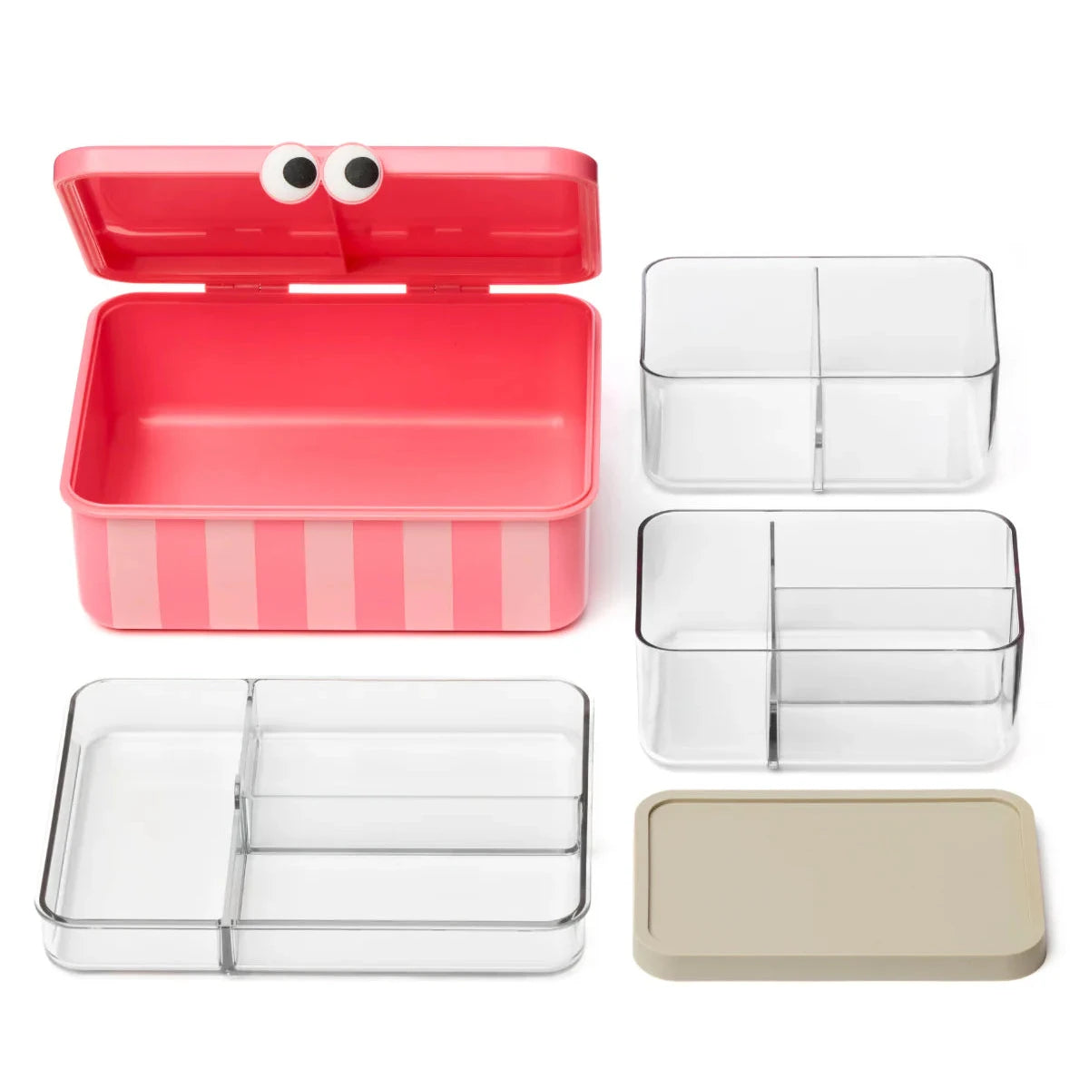 Caja de almuerzo con bandejas extraíbles NOUI NOUI · pink