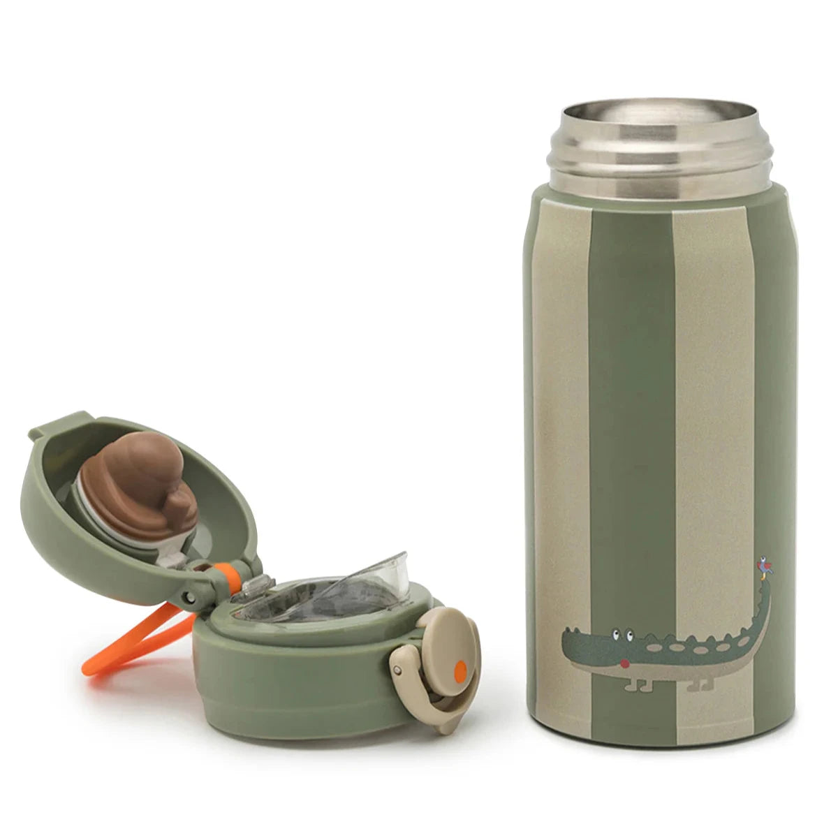 Botella de acero térmica NOUI NOUI 350ml. · cocodrilo