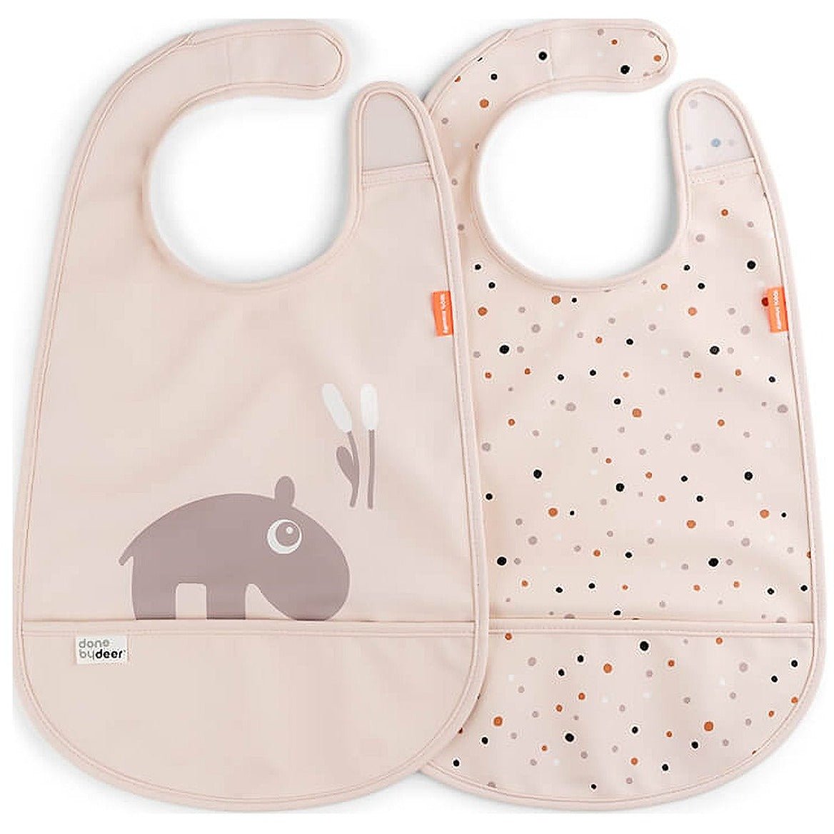 Pack 2 Baberos impermeables Done by Deer · Ozzo Powder - La Chata Merengüela