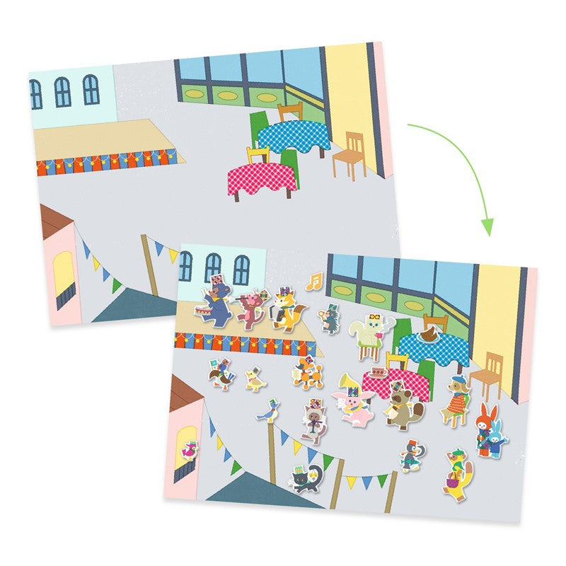 Pegatinas reutilizables · charanga