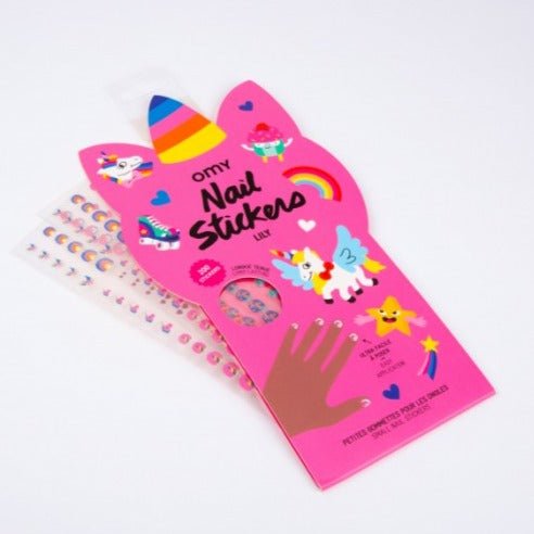 Pegatinas OMY para las uñas · Unicornios - La Chata Merengüela
