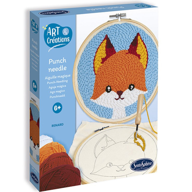 Bordado punch needle · zorro