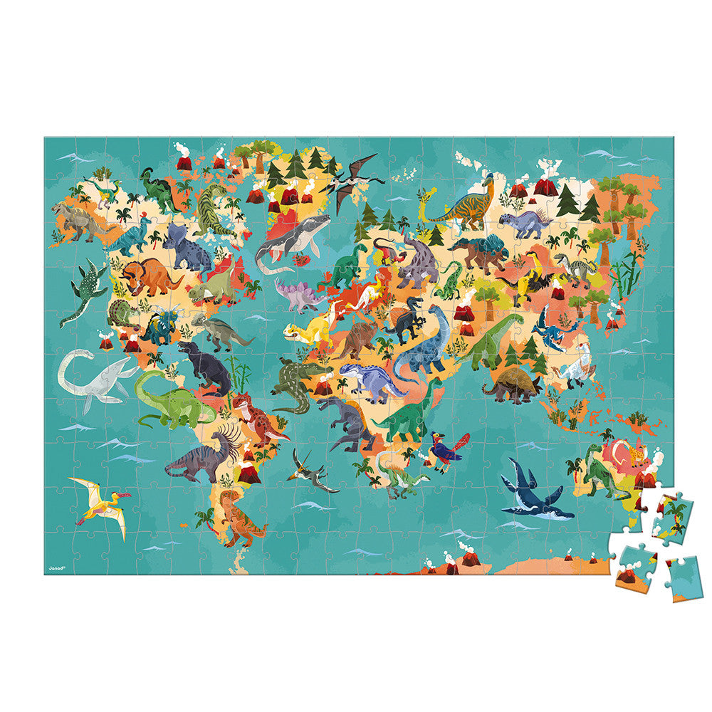 Puzzle educativo dinosaurios: 200 piezas