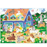 Puzzle Bunny House: 50 piezas - La Chata Merengüela