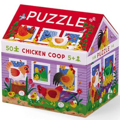 Puzzle Chicken Coop: 50 piezas - La Chata Merengüela