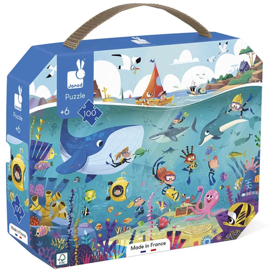 Puzzle el fondo del mar: 100 piezas