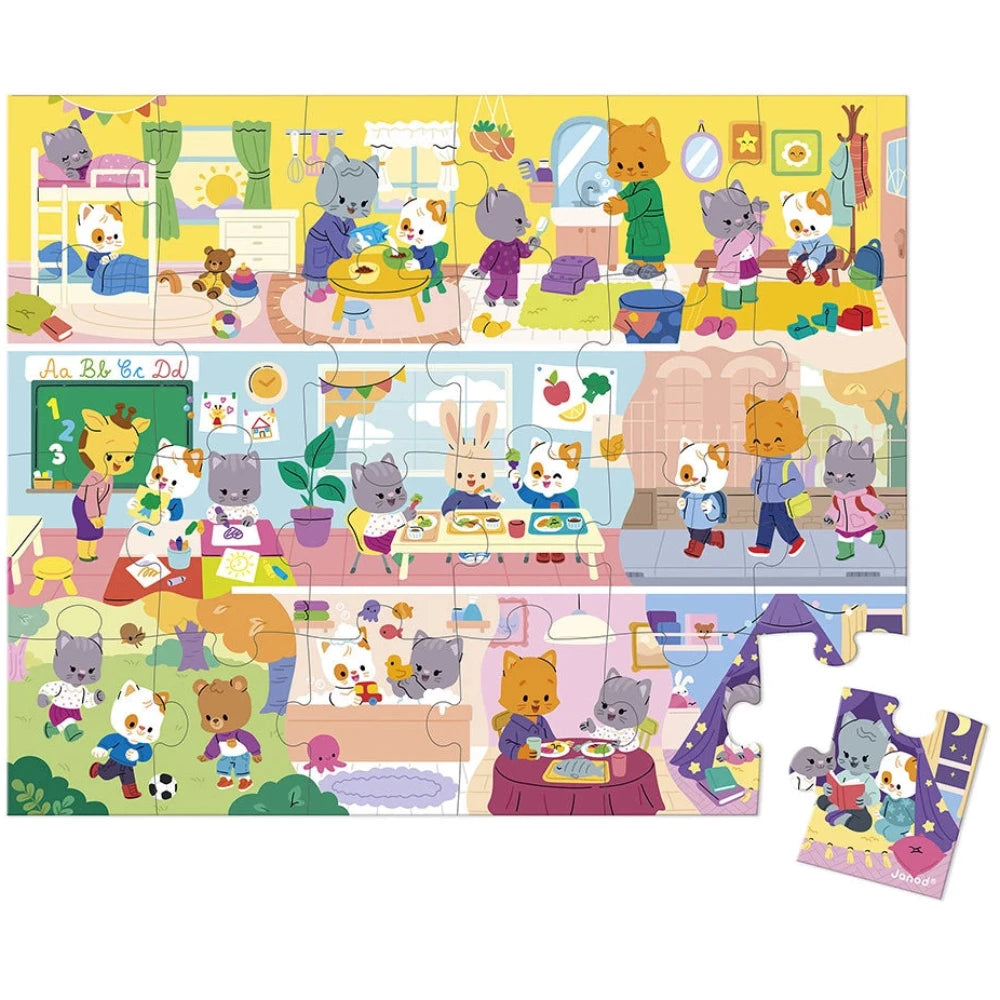 Puzzle las rutinas: 24 piezas