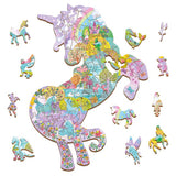 Puzzle de madera woody Unicornio: 48 piezas - La Chata Merengüela