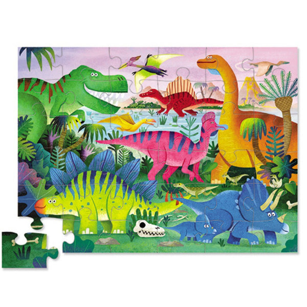 Puzzle Dinosaurios: 36 piezas - La Chata Merengüela