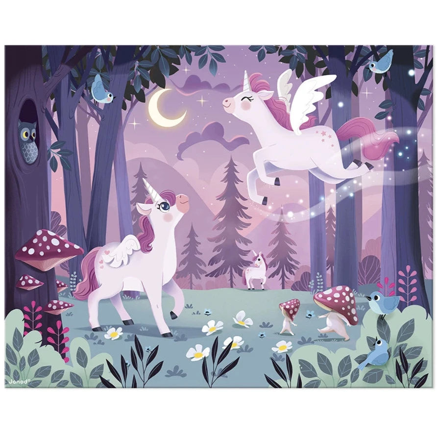 Puzzle unicornios: 54 piezas