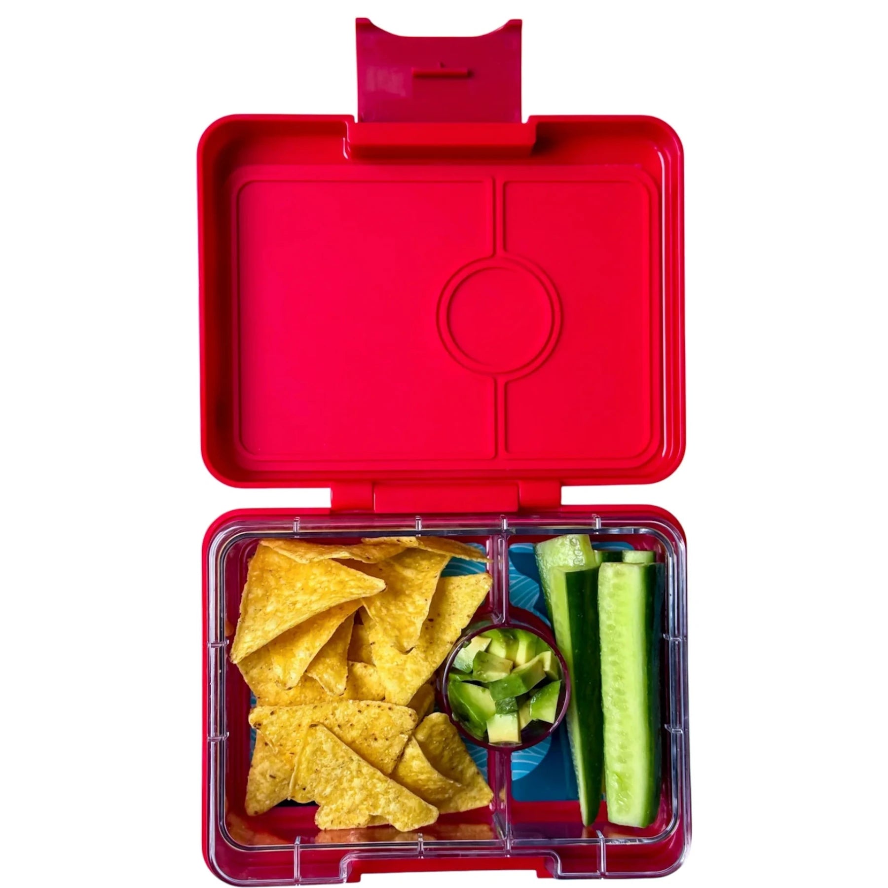 Yumbox SNACK · shark rojo