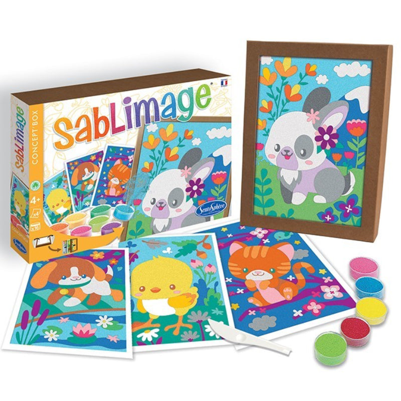Arena de colores SABLIMAGE · animales bonitos