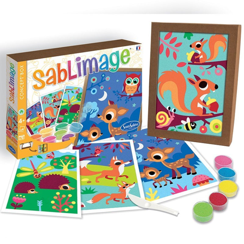 Arena de colores SABLIMAGE · animales del bosque