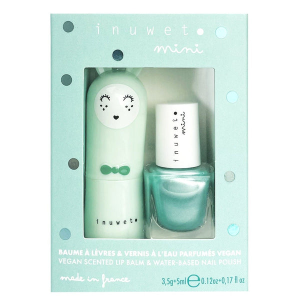 Set Bálsamo Labial + Esmalte Uñas Veganos Bunny INUWET · Manzana - La Chata Merengüela