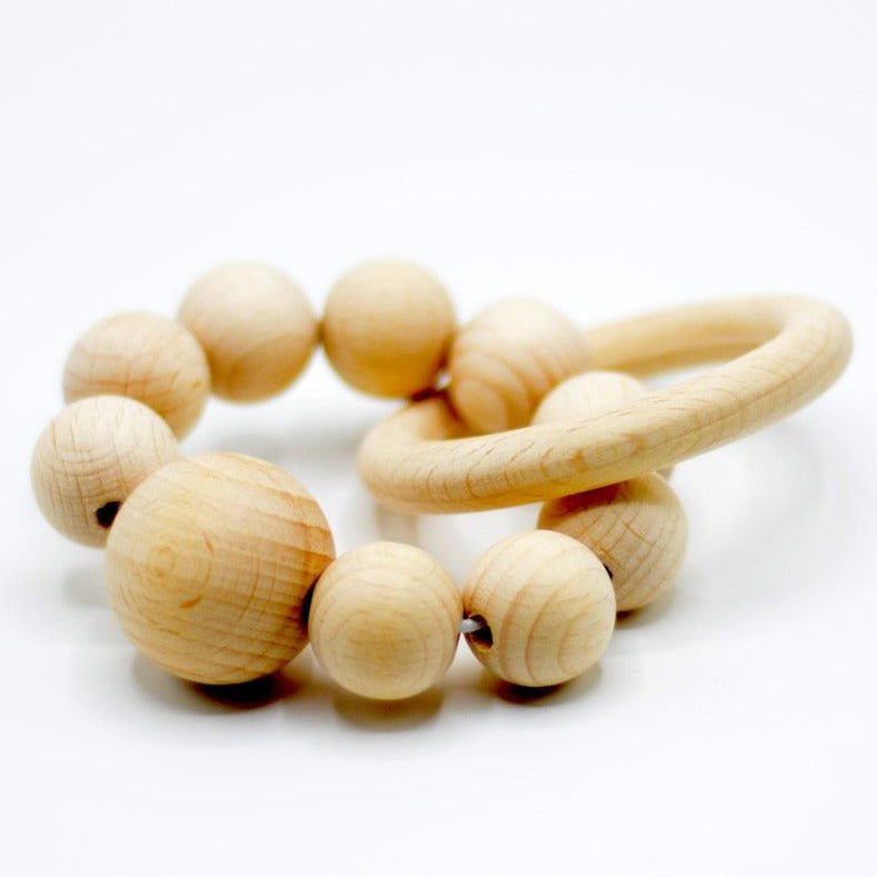 Sonajero de madera Pulsera · natural - La Chata Merengüela