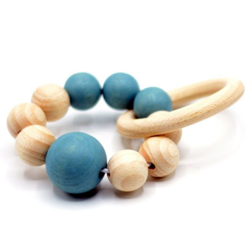 Sonajero de madera Pulsera · océano - La Chata Merengüela