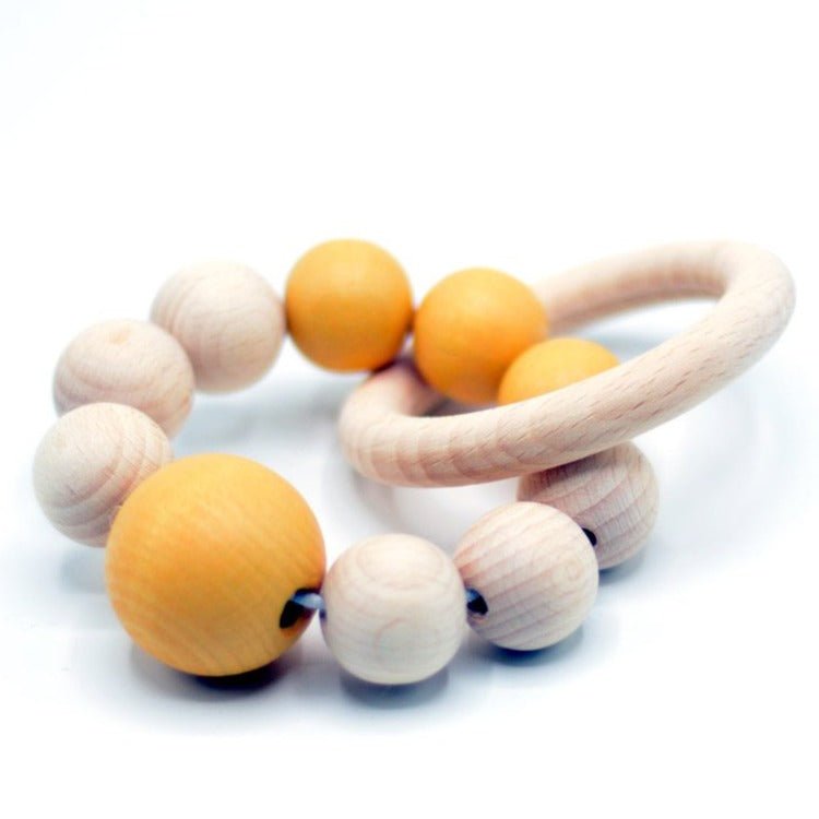 Sonajero de madera Pulsera · ocre - La Chata Merengüela