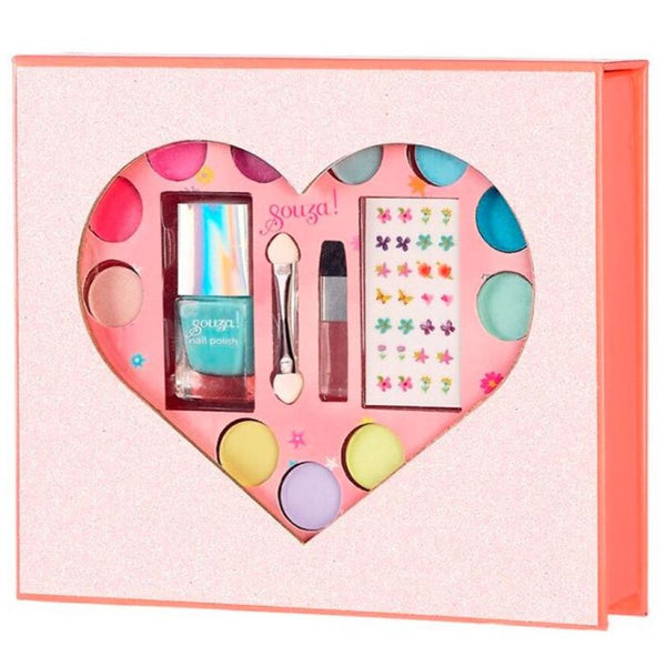 Caja de maquillaje corazón