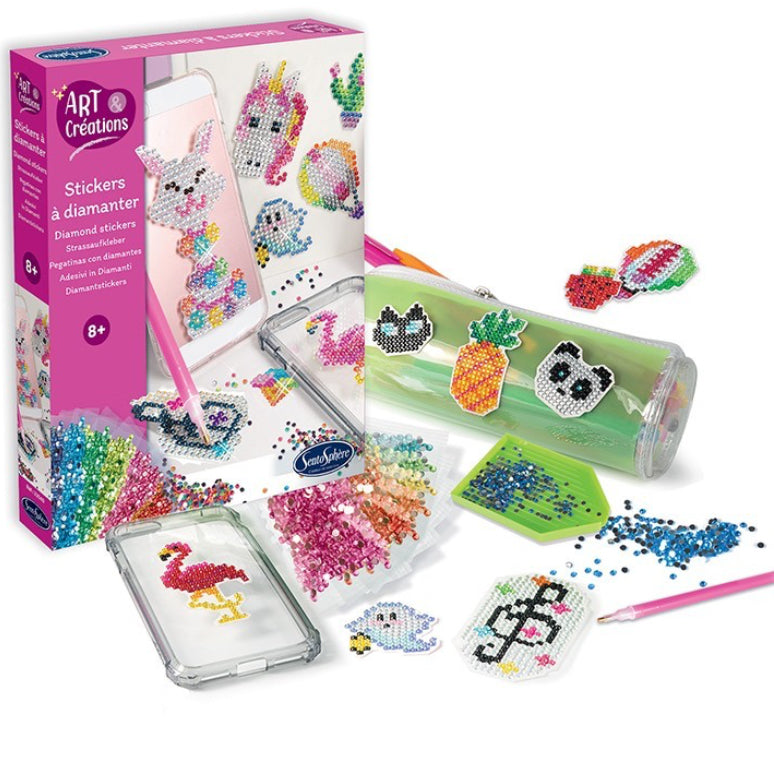 Crea pegatinas ¡con diamantes!