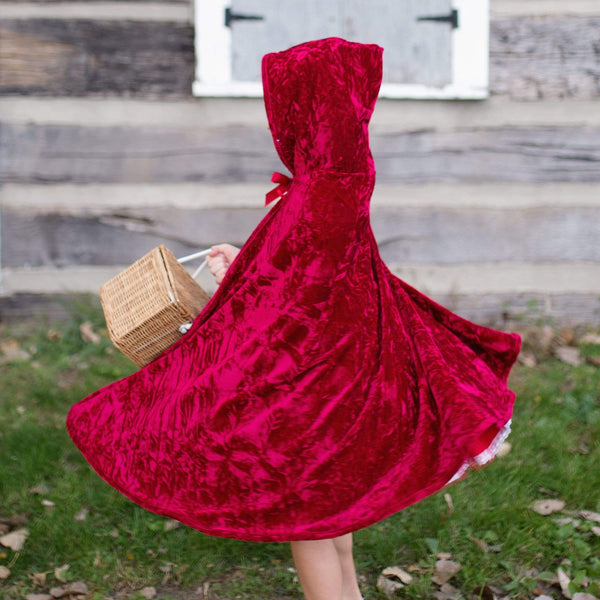 Capa Caperucita Roja de terciopelo