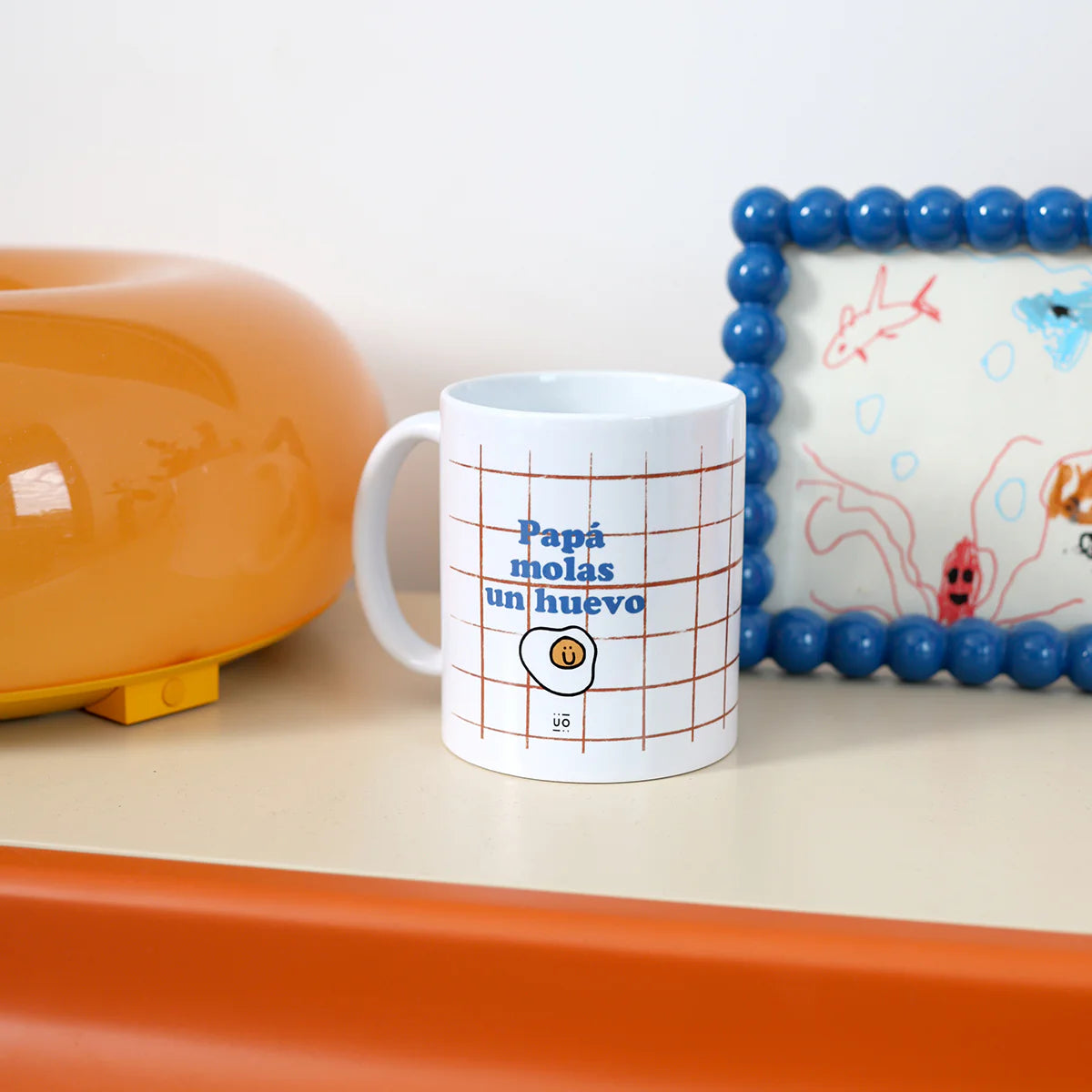 Taza · papá molas un huevo