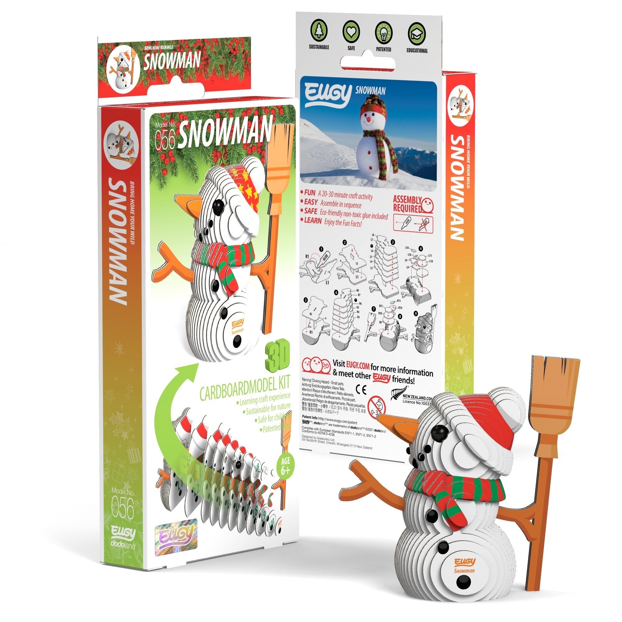 Kit MiniPuzzle 3D DodoLand · Muñeco de nieve