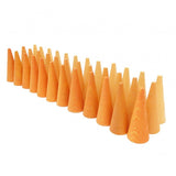 36 conos naranjas para mandalas - La Chata Merengüela