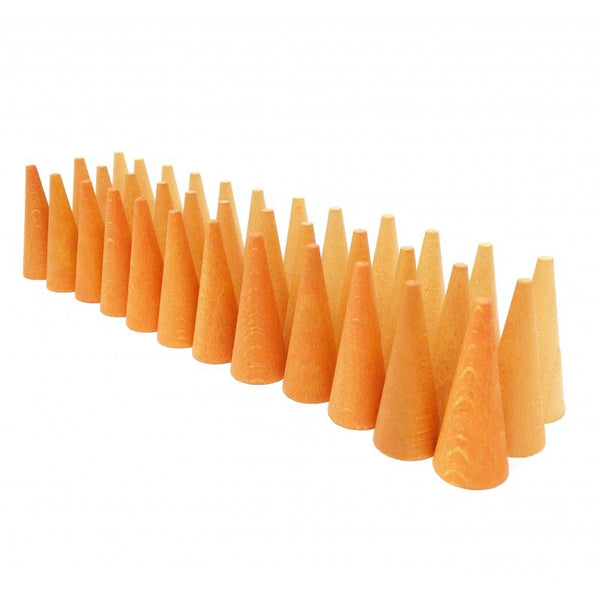 36 conos naranjas para mandalas - La Chata Merengüela