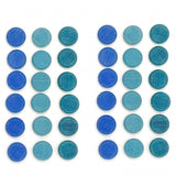 36 monedas azules para mandalas - La Chata Merengüela