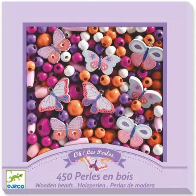 450 perlas para pulseras · mariposas - La Chata Merengüela