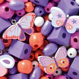 450 perlas para pulseras · mariposas - La Chata Merengüela