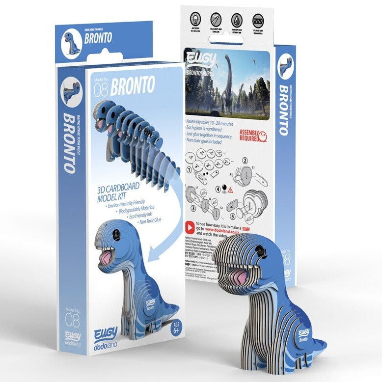 Kit MiniPuzzle 3D DodoLand · Brontosaurio