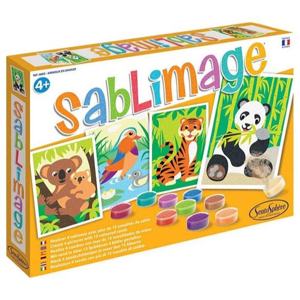 Arena de colores Sablimage · Animales en extinción - La Chata Merengüela